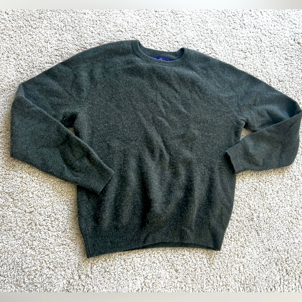 Men's Green Crewneck Sweater - Classic Knit